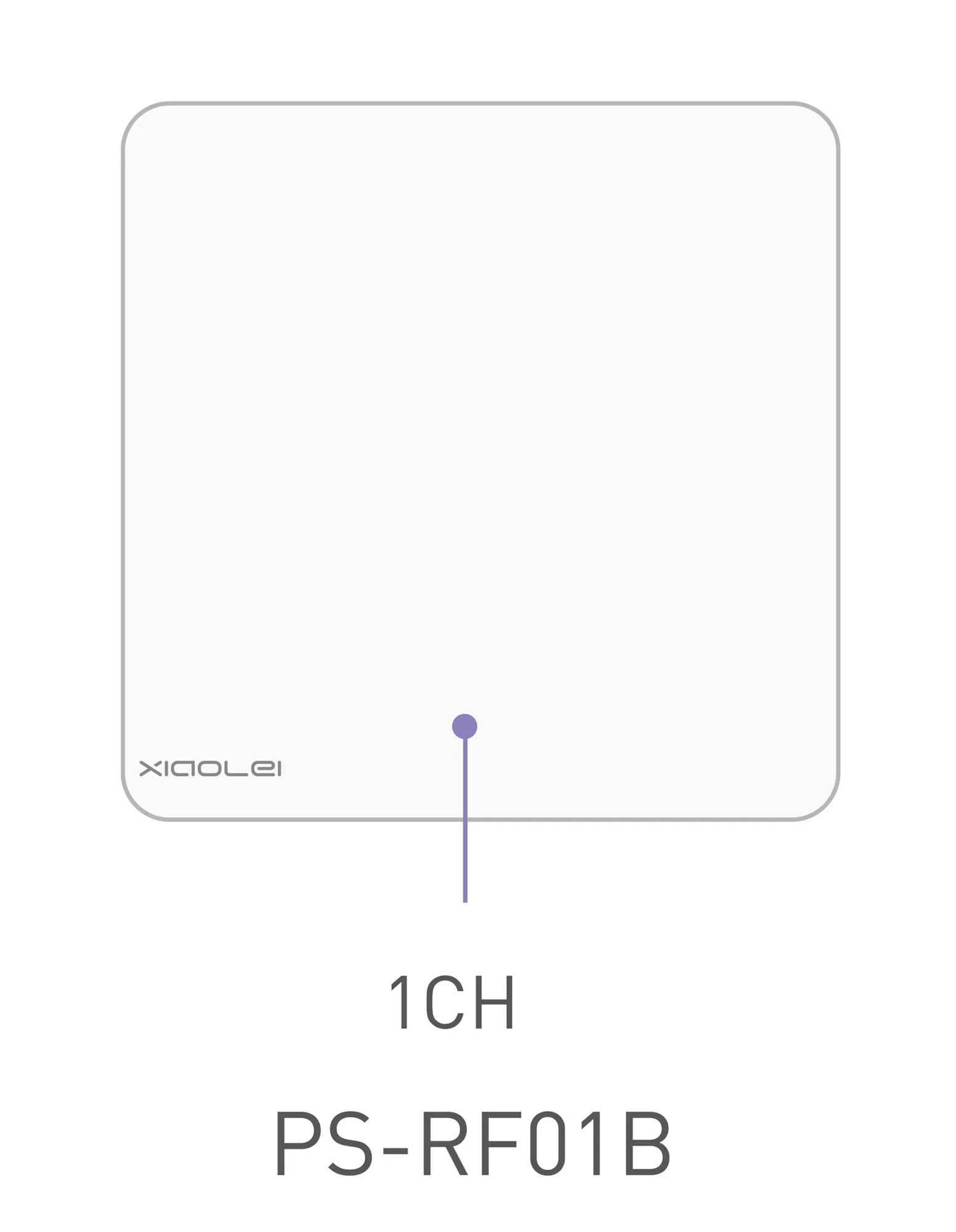 Wireless Push switch 1 channel , 3Vdc battery, RF2.4GHz protocol, Programmable keys, Switch Dimming, IP20. PS-RF01B  LTECH Touch Panel